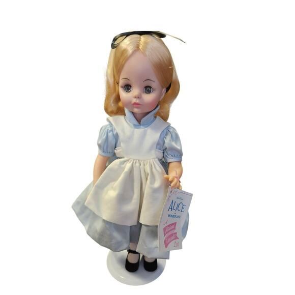 Madame Alexander 14"‎ Alice in Wonderland Doll with Clothes, shoes/Stand NO BOX - Picture 1 of 5
